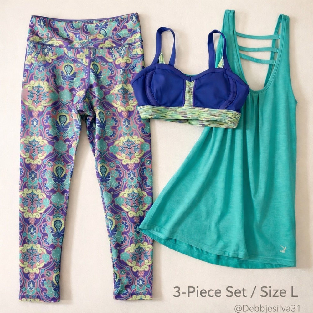 Work -Sweat-Play  NWOT  Three Piece Athletic Outfit